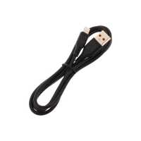 Кабель D-01L, Lightning - USB, 2.4 А, 1 м, черный