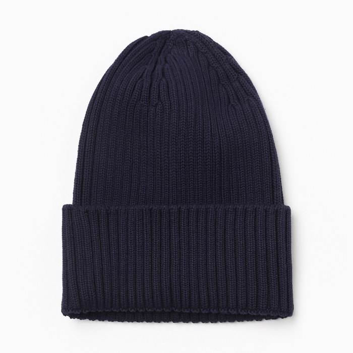 Шапочка детская, цвет тёмно-синий, р-р 54-56 (7 лет) Шапочка детская, цвет тёмно-синий, р-р 54-56 (7 лет)