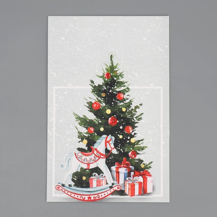 Коробка подарочная новогодняя складная «С новым годом», 15 х 15 х 8 см, Новый год Коробка подарочная новогодняя складная «С новым годом», 15 х 15 х 8 см, Новый год