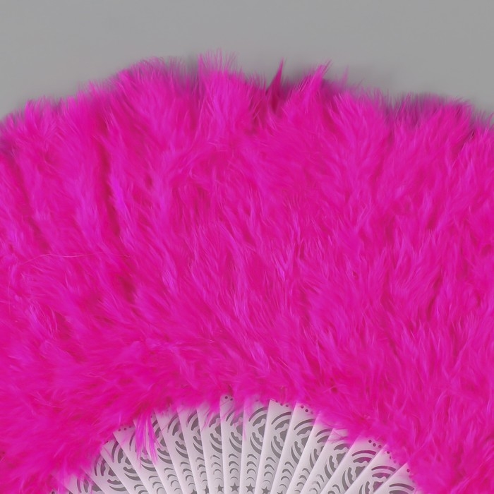 Веер пластик, перо Веер пластик, перо "Фуксия" h=26 см 25 лопастей 3х50х26 см