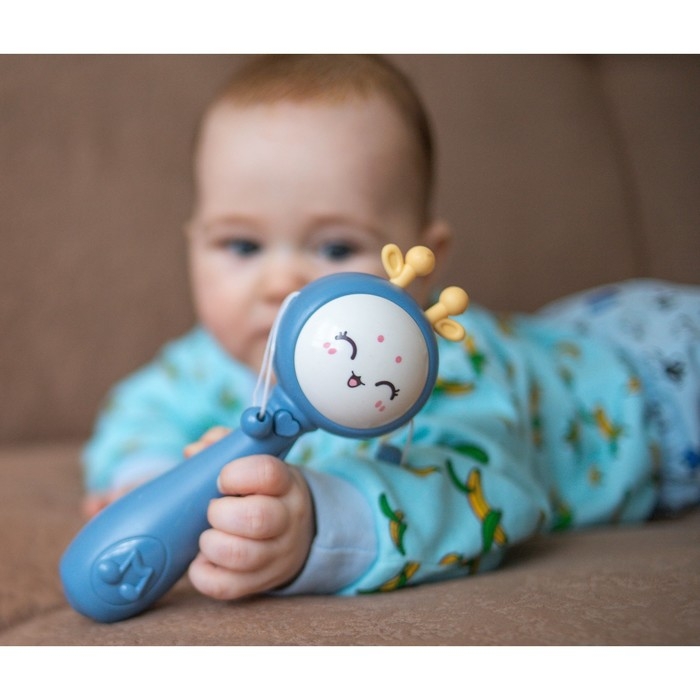 Погремушка «Барабанчик», музыкальная, цвет МИКС, Крошка Я Погремушка «Барабанчик», музыкальная, цвет МИКС, Крошка Я