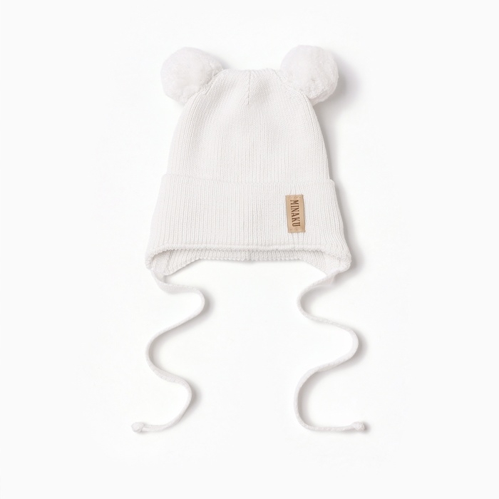 Шапка детская MINAKU р-р 35-40, цвет молочный Шапка детская MINAKU р-р 35-40, цвет молочный