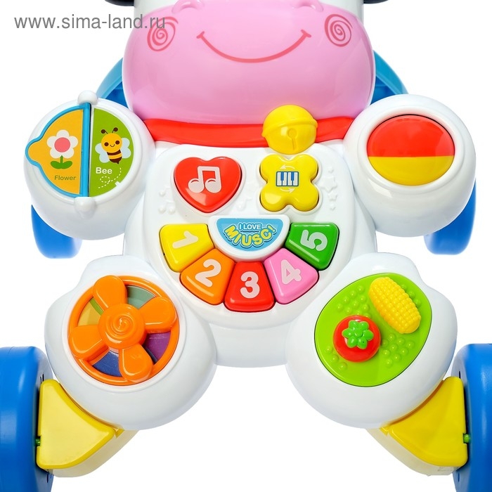 Каталка - ходунок «Коровка», звуковые эффекты Каталка - ходунок «Коровка», звуковые эффекты