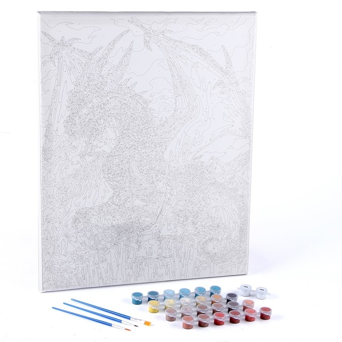 Картина по номерам на холсте с подрамником &laquo;Властный дракон&raquo;, 40 х 50 см