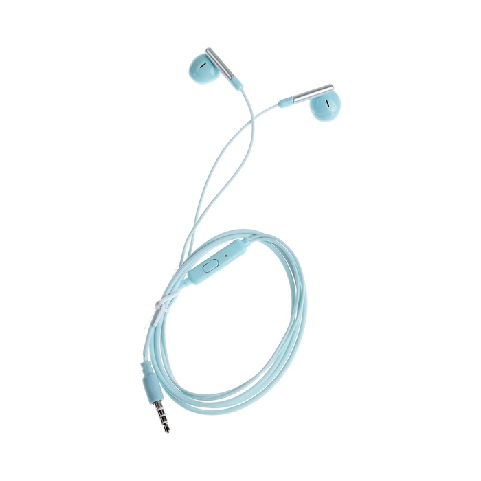 Наушники R-8, проводные, вкладыши, микрофон, 1 м, Jack 3.5 мм, голубые Наушники R-8, проводные, вкладыши, микрофон, 1 м, Jack 3.5 мм, голубые