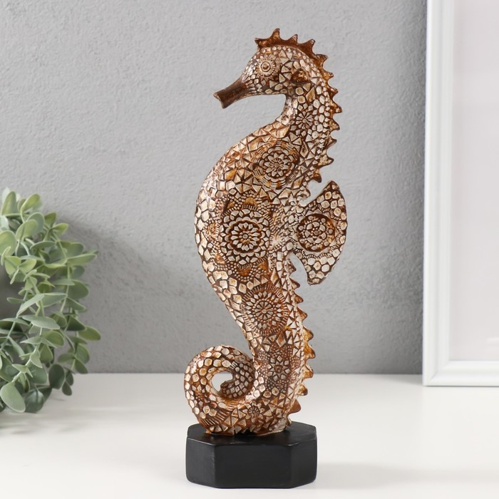 Сувенир полистоун Сувенир полистоун "Морской конек с узорами" 6х10х29 см