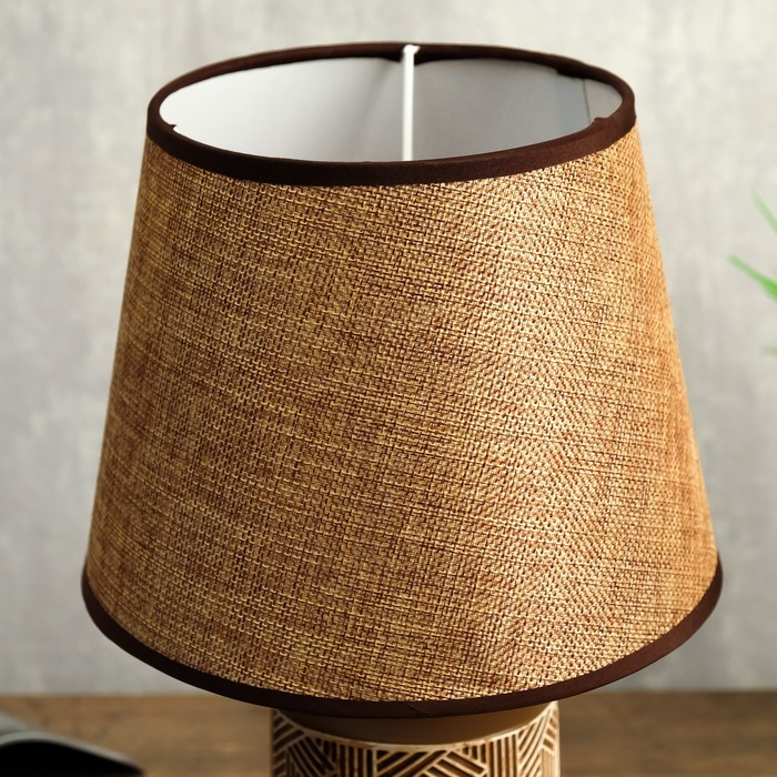 Лампа настольная 48475/1 E14 40Вт кофе 18х18х32 см RISALUX