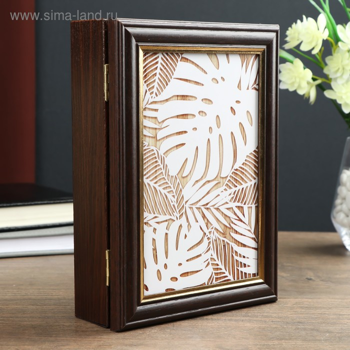 Ключница Ключница "Листья" венге 15х21 см МИКС