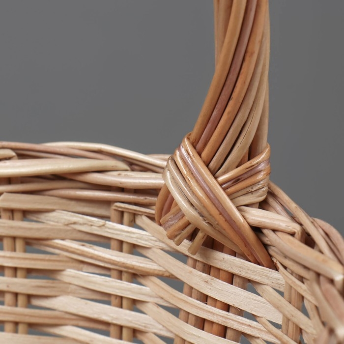 Корзина «Ягодное лукошко», №1, Dдно=12 см, Dверх=20 см, H=12/25 см, ручное плетение, лоза Корзина «Ягодное лукошко», №1, Dдно=12 см, Dверх=20 см, H=12/25 см, ручное плетение, лоза