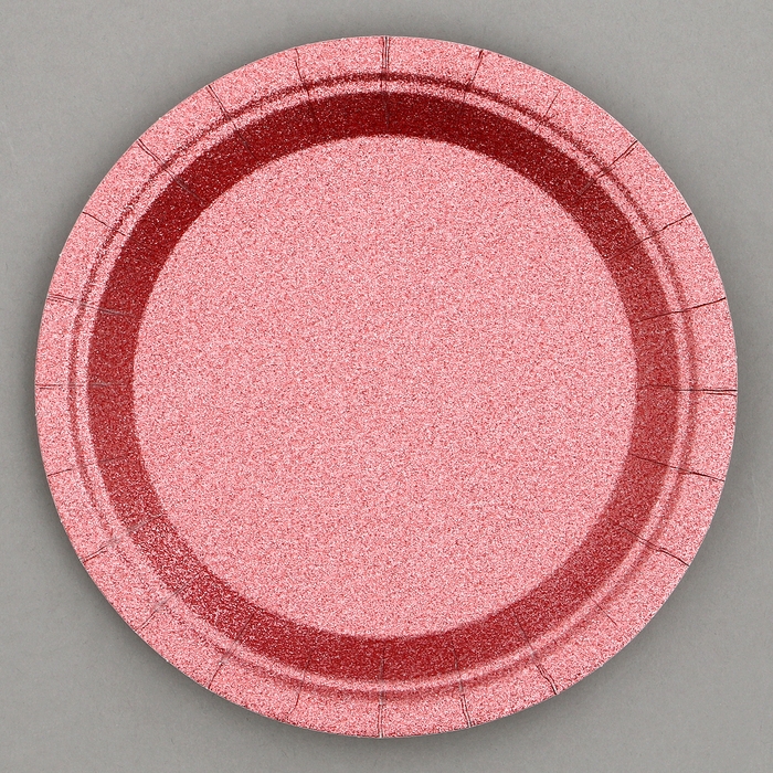 Тарелки бумажные «Блёстки», 6 шт, цвет бордовый Тарелки бумажные «Блёстки», 6 шт, цвет бордовый