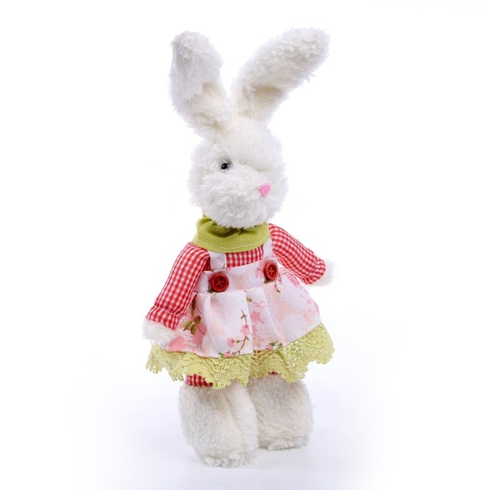 Мягкая игрушка «Зайка», цвет белый Мягкая игрушка «Зайка», цвет белый