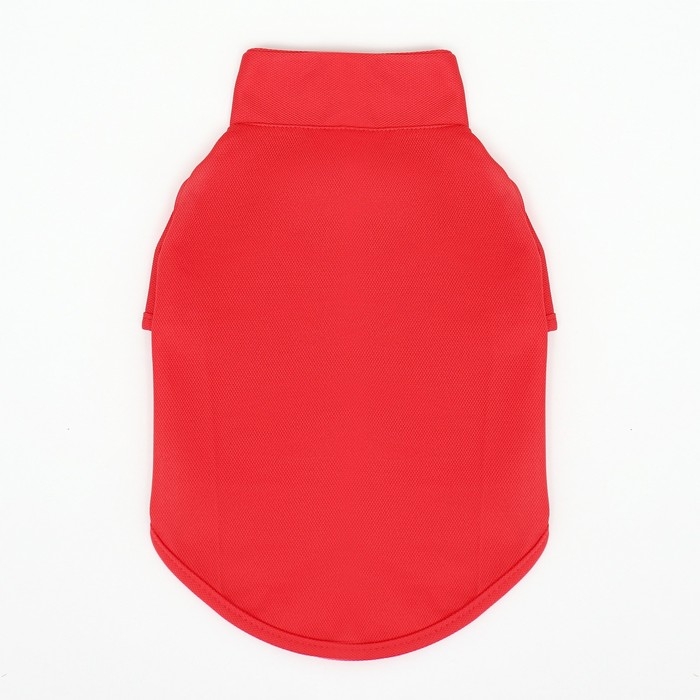 Футболка-поло для животных, L (ДС 35, ОГ 45, ОШ 30 см), красная Футболка-поло для животных, L (ДС 35, ОГ 45, ОШ 30 см), красная