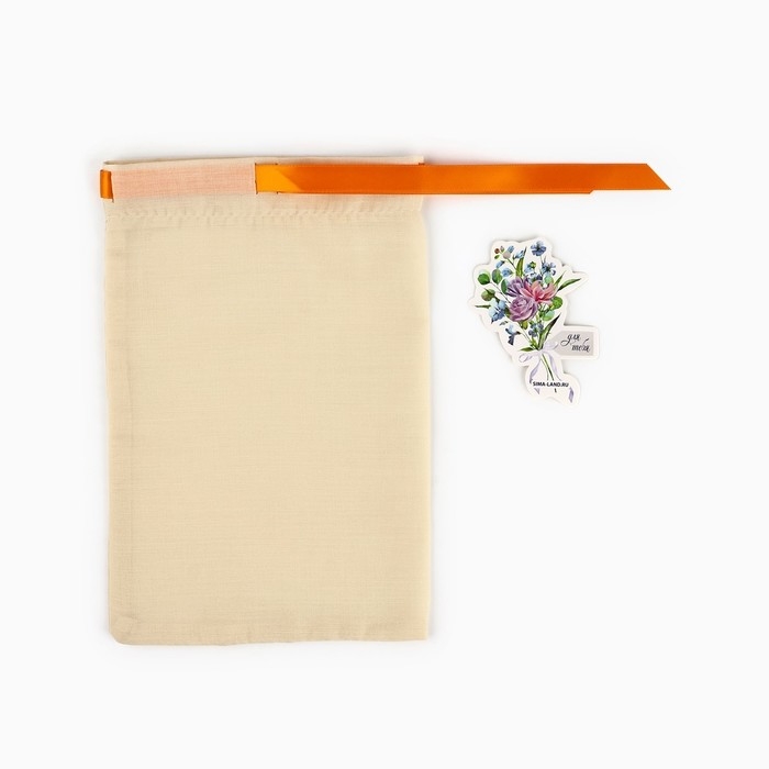 Мешок из хлопка «С любовью для тебя», цветы, 16 х 24 см Мешок из хлопка «С любовью для тебя», цветы, 16 х 24 см