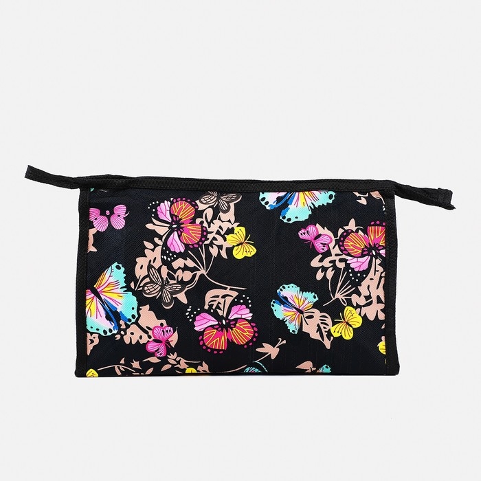 Косметичка на молнии, цвет чёрный/разноцветный Косметичка на молнии, цвет чёрный/разноцветный