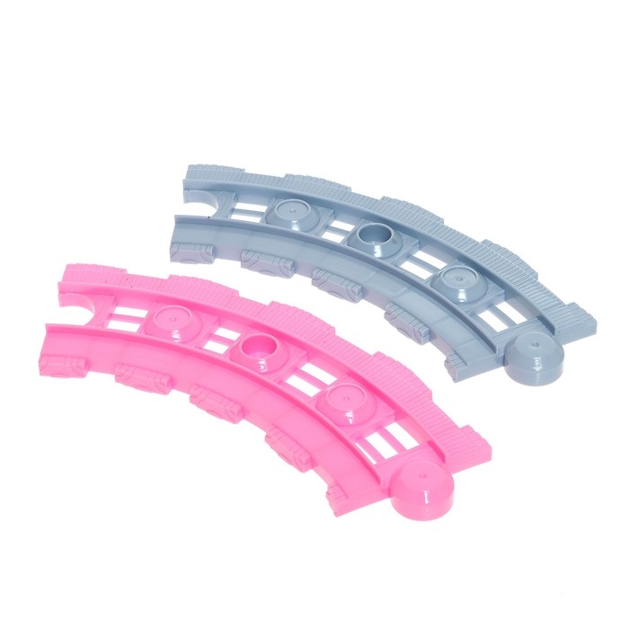 Автотрек «Розовая машинка», работает от батареек, дорожные знаки в комплекте Автотрек «Розовая машинка», работает от батареек, дорожные знаки в комплекте