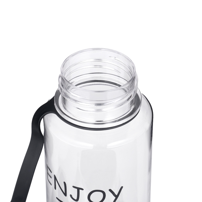 Бутылка для воды, 800 мл, 22 х 10.5 см, с ситом, черная Бутылка для воды, 800 мл, 22 х 10.5 см, с ситом, черная