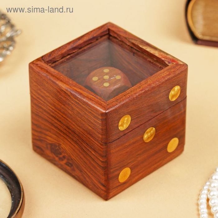 Игра настольная  Игра настольная "Кубики" 5,5х6,5х6,5 см, дерево шишам