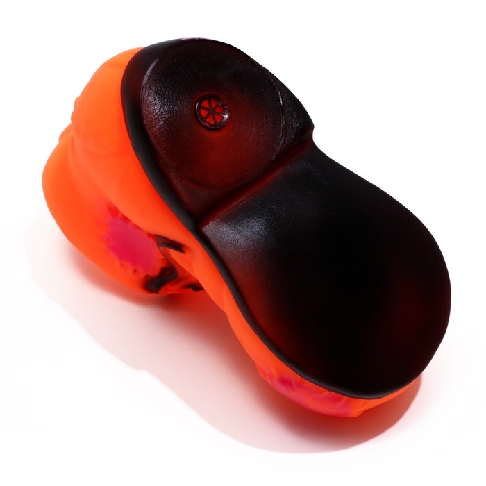 Игрушка пищащая Игрушка пищащая "Башмак" для собак, 10,5 см, оранжевая