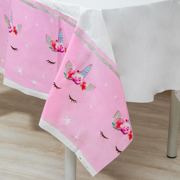 Скатерть одноразовая «Милый единорог», 180×137 см Скатерть одноразовая «Милый единорог», 180×137 см