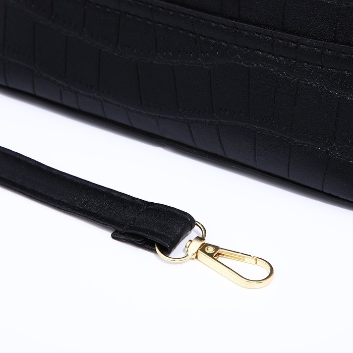 Сумка кросс-боди на молнии, цвет чёрный Сумка кросс-боди на молнии, цвет чёрный