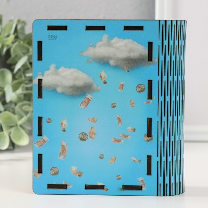 Копилка-шкатулка Копилка-шкатулка "Миллиард денег" 14х12х5 см