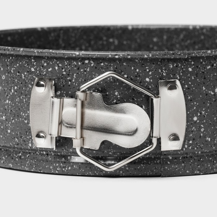 Форма для выпечки Доляна &laquo;Мрамор&raquo;, 17&times;7 см, съёмное дно, антипригарное покрытие, цвет серый