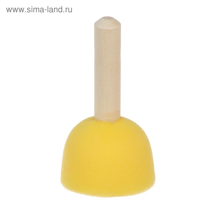 Кисть-спонж круглая ЗХК d-50 мм, поролон, деревянная ручка Кисть-спонж круглая ЗХК d-50 мм, поролон, деревянная ручка