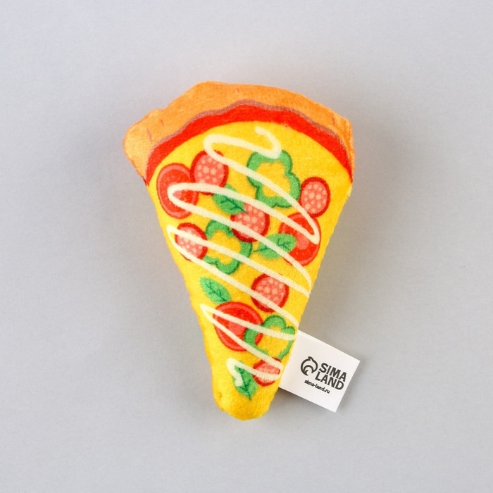 Игрушка для кошек с мятой «Пицца» из текстиля, 8,7х6,9 см Игрушка для кошек с мятой «Пицца» из текстиля, 8,7х6,9 см