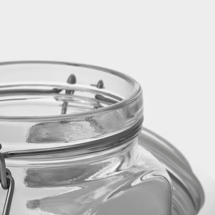 Банка для сыпучих продуктов стеклянная Cremlin 1,3 л, с крышкой Банка для сыпучих продуктов стеклянная Cremlin 1,3 л, с крышкой