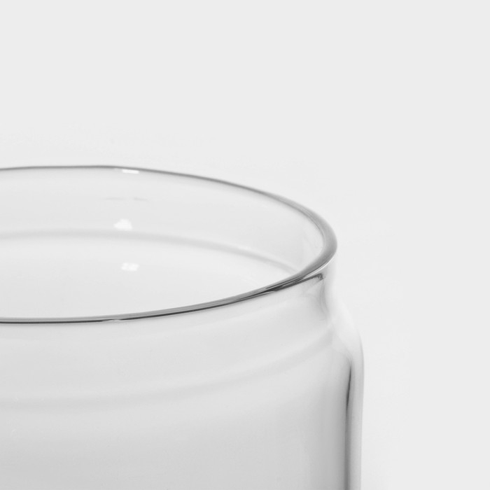 Банка стеклянная для хранения сыпучих продуктов с вакуумной крышкой &laquo;Плезир&raquo;, 1 л, 11&times;16 см