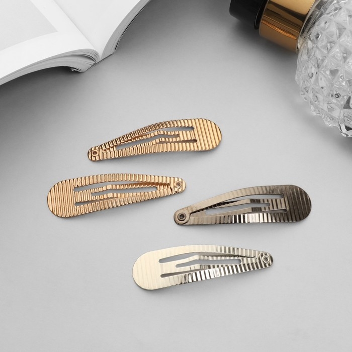 Невидимка для волос  Невидимка для волос "Ажурная" (набор 6 шт) 5 см