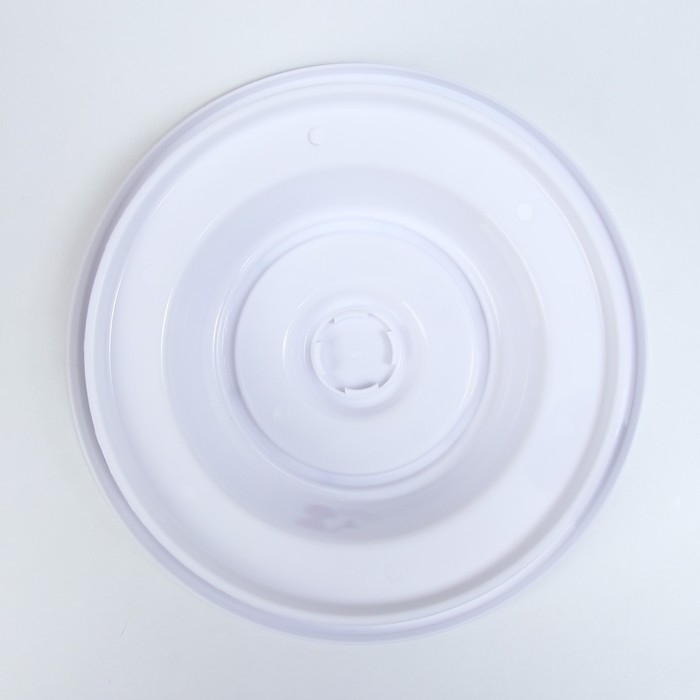 Подставка для торта вращающаяся «Готовлю с любовью», d=27,5, цвет белый