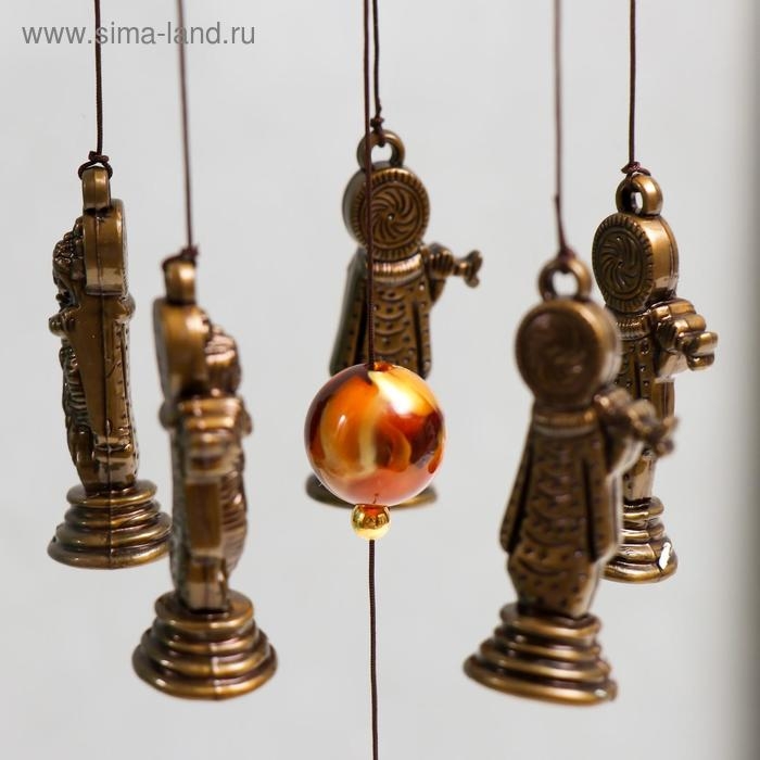 Музыка ветра металл Музыка ветра металл "Богиня" 5 колокольчиков 58 см