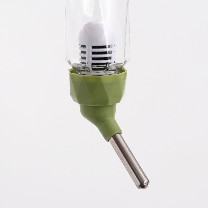 Поилка для грызунов, 80 мл, крепление-пружинка, зелёная Поилка для грызунов, 80 мл, крепление-пружинка, зелёная