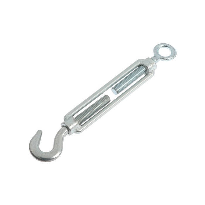 Талреп крюк-кольцо ТУНДРА krep, DIN1480, М10, оцинкованный, 1 шт Талреп крюк-кольцо ТУНДРА krep, DIN1480, М10, оцинкованный, 1 шт