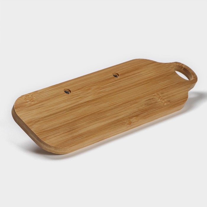 Набор соусников керамических на деревянной подставке «Стильный Мишка», 4 предмета: 3 соусника 120 мл, подставка Набор соусников керамических на деревянной подставке «Стильный Мишка», 4 предмета: 3 соусника 120 мл, подставка