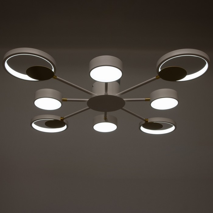 Люстра с ПДУ 2301/8WT LED 160Вт 3000-6000К белый 93х93х8 см BayerLux