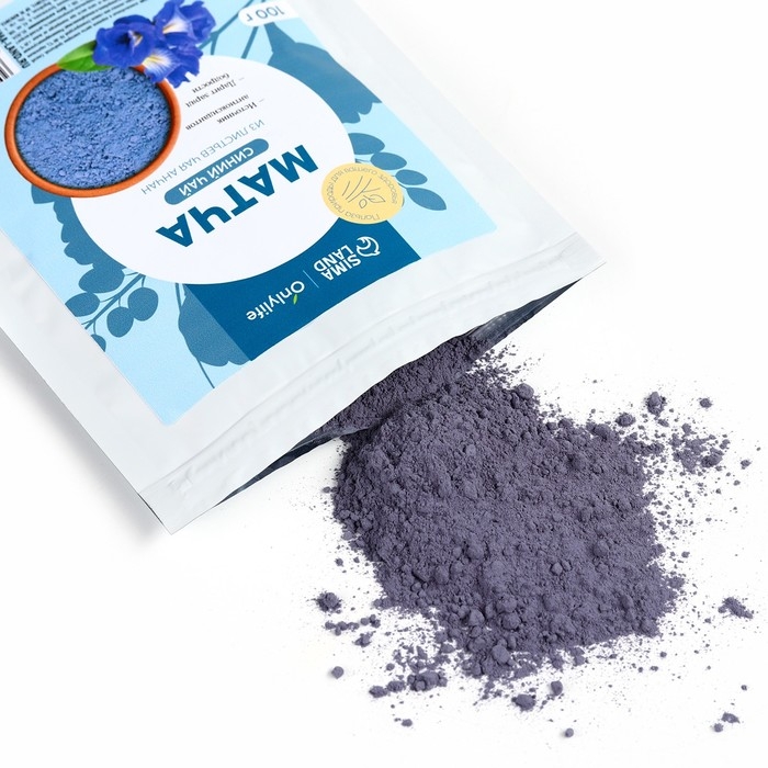 Голубая матча, из листьев чая анчан, источник антиоксидантов, 100 г Голубая матча, из листьев чая анчан, источник антиоксидантов, 100 г