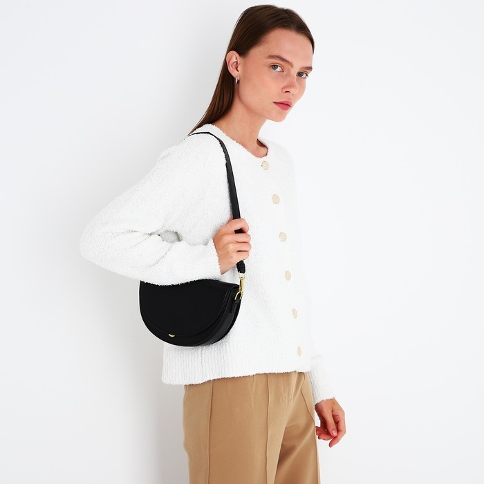 Сумка-мессенджер на молнии, цвет чёрный Сумка-мессенджер на молнии, цвет чёрный