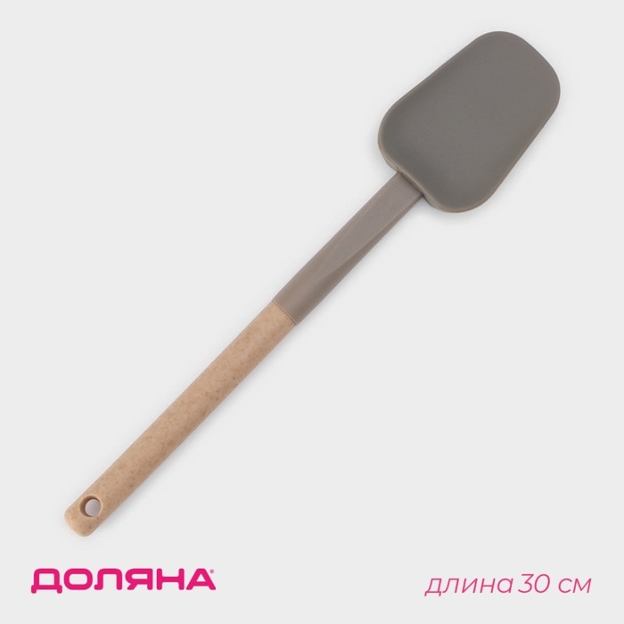 Лопатка Доляна «Стоун», силикон, 30×6,5 см, цвет серый Лопатка Доляна «Стоун», силикон, 30×6,5 см, цвет серый
