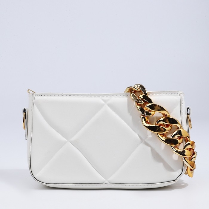 Сумка кросс-боди на молнии, цвет белый Сумка кросс-боди на молнии, цвет белый