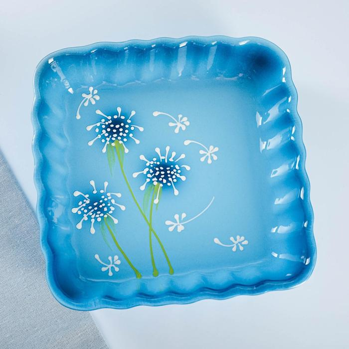 Емкость для запекания  Емкость для запекания "Волна квадратная" 1,5л / 6,5х23х23см, расторопша