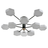 Люстра 1318/10WT LED 240Вт 3000-6000К белый 87х90х25 см BayerLux