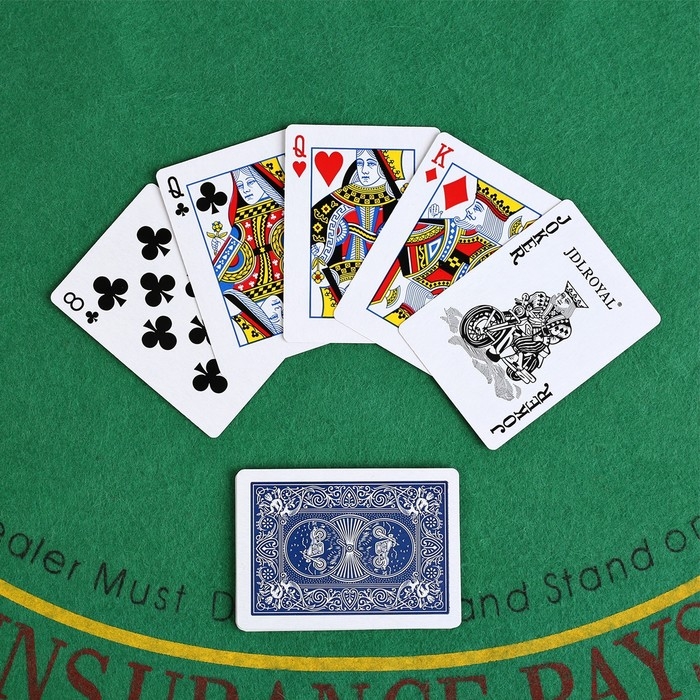 Карты игральные бумажные Jdlroyal 280 г/м2, пластиковое покрытие Карты игральные бумажные Jdlroyal 280 г/м2, пластиковое покрытие