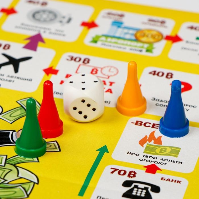 Настольная игра-ходилка  Настольная игра-ходилка "Я банкир" 3 в 1: игра+викторина+фанты, поле 27 х 41 см
