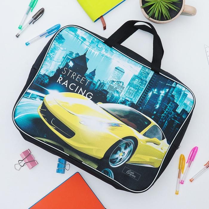 Папка с ручками текстильная А4, 350 х 270 х 70 мм, Calligrata Street Rasing Папка с ручками текстильная А4, 350 х 270 х 70 мм, Calligrata Street Rasing