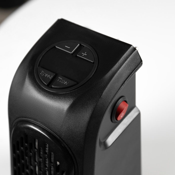 Портативный обогреватель Luazon LTO-02, 400Вт, 23 м², 2 режима, чёрный, от сети Портативный обогреватель Luazon LTO-02, 400Вт, 23 м², 2 режима, чёрный, от сети