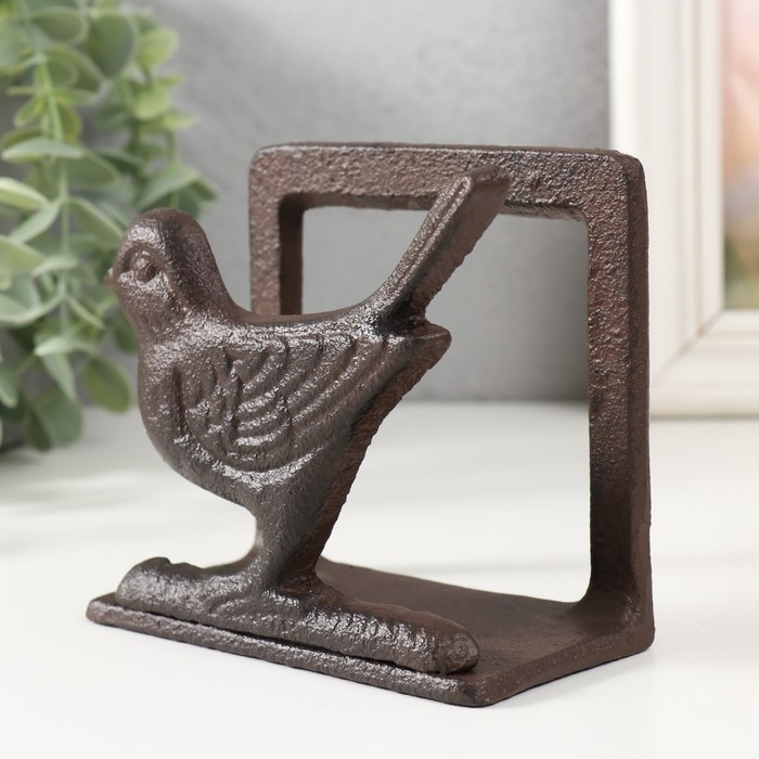 Сувенир чугун подставка  Сувенир чугун подставка "Птица" 10,5х6,4х11,5 см