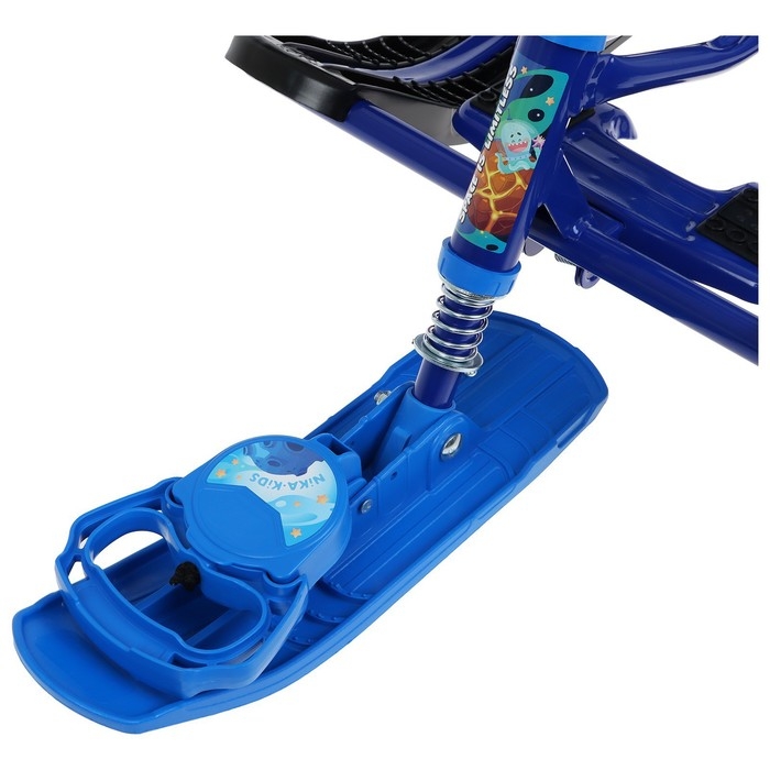 Снегокат «Тимка спорт 4-1», ТС4-1М/К, со спинкой и ремнём безопасности, цвет чёрный/синий Снегокат «Тимка спорт 4-1», ТС4-1М/К, со спинкой и ремнём безопасности, цвет чёрный/синий