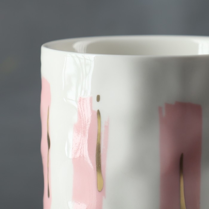 Кружка керамическая «Нежость», 350 мл, цвет белый Кружка керамическая «Нежость», 350 мл, цвет белый